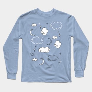 Moon Star Cloud Long Sleeve T-Shirt